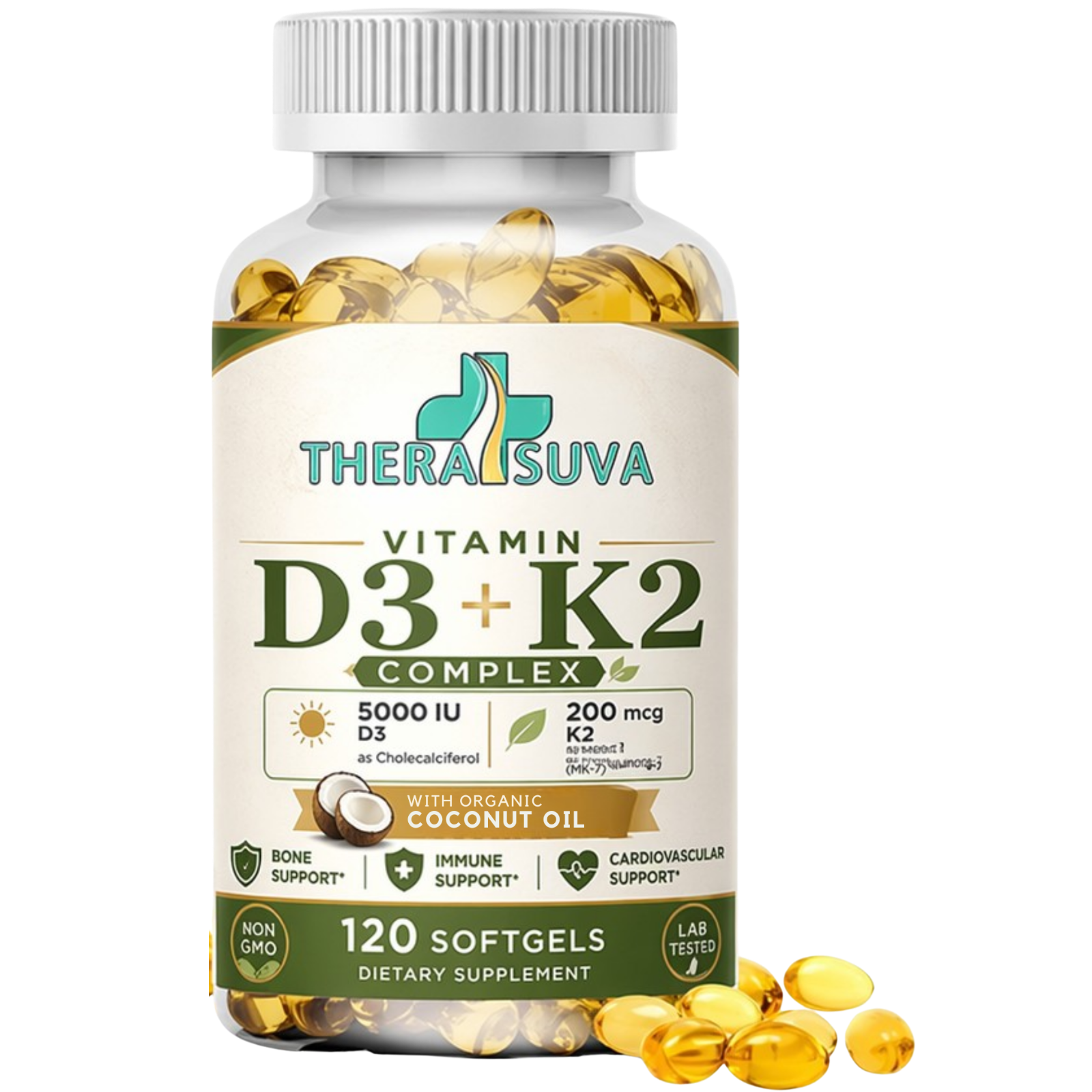 TheraSuva Vitamin D3 K2