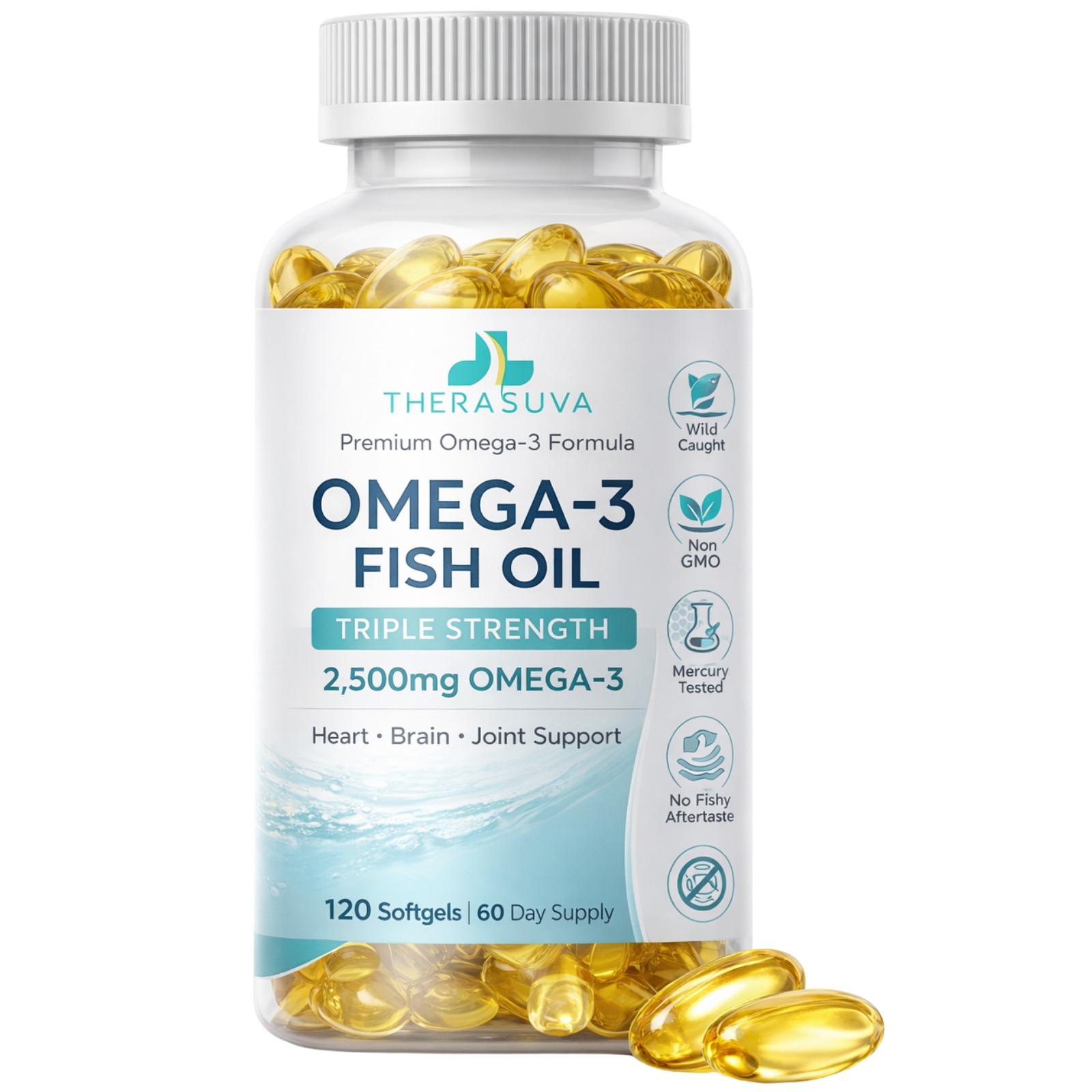 TheraSuva Premium Omega 3 Fish Oil